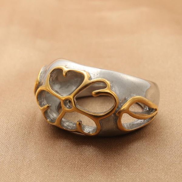 wedding rings fashion jewelry stainless steel hollow out flower ring men trendy simple punk gift, Slivery;golden
wedding rings fashion jewelry stainless steel hollow out flower ring men trendy simple punk gift, Slivery;golden