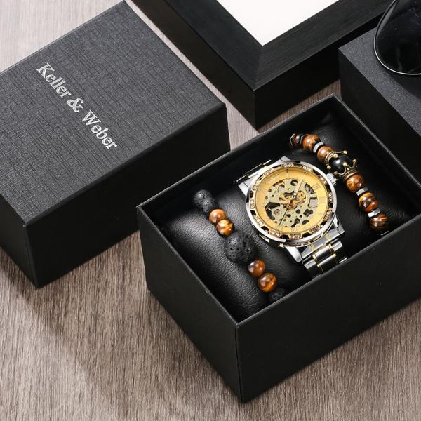wristwatches transparent skeleton men mechanical wrist watches fashion bracelets men's watch manual mechanism male timepiece gift sets, Slivery;brown
wristwatches transparent skeleton men mechanical wrist watches fashion bracelets men's watch manual mechanism male timepiece gift sets, Slivery;brown