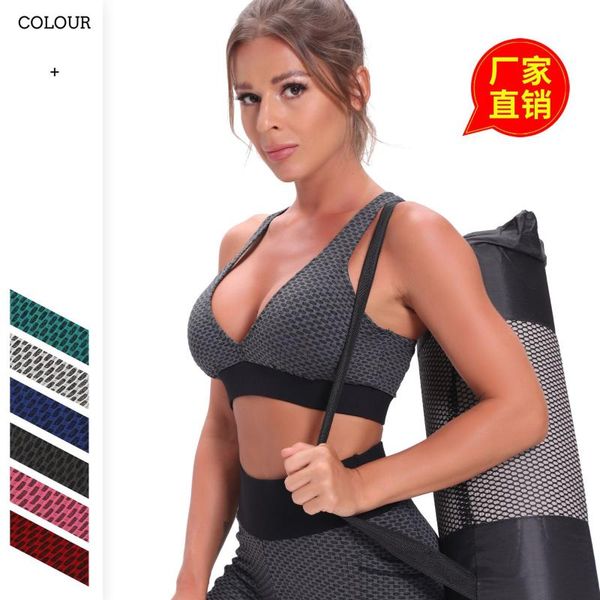 yoga outfit ladies running underwear thick jacquard honeycomb bubble beautiful back sports bra push-up multi-color optional
yoga outfit ladies running underwear thick jacquard honeycomb bubble beautiful back sports bra push-up multi-color optional