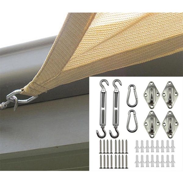 umbrellas 40pc sun shade sail canopy fixing accessories stainless steel hardware kit eye turnbuckle snap hook screw carabiner clip
umbrellas 40pc sun shade sail canopy fixing accessories stainless steel hardware kit eye turnbuckle snap hook screw carabiner clip