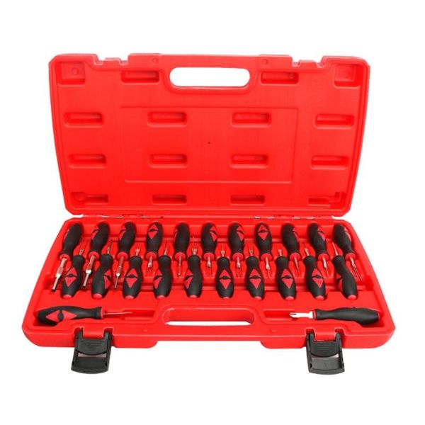 professional hand tool sets universal terminal release set electrical connector removal kit with portable carry case for various vehicles
professional hand tool sets universal terminal release set electrical connector removal kit with portable carry case for various vehicles