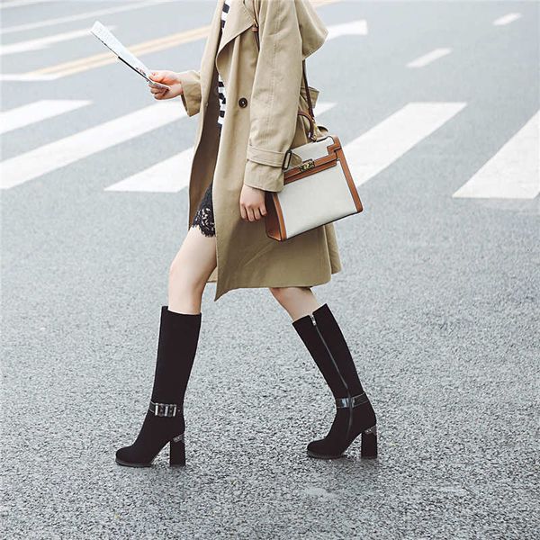 boots smeeroon big size 34-43 women boots square high heels knee quality flock winter ladies shoes1 ebku, Black
boots smeeroon big size 34-43 women boots square high heels knee quality flock winter ladies shoes1 ebku, Black