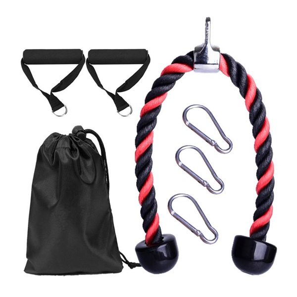resistance bands with 2 handles arm strength pull down nylon heavy duty cable attachment tricep rope home gym fitness equipment training non
resistance bands with 2 handles arm strength pull down nylon heavy duty cable attachment tricep rope home gym fitness equipment training non