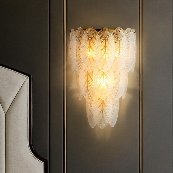 modern luxury cozy romantic leaf glass lamp shade wall nordic gold light for aisle bedroom dining room background lamps
modern luxury cozy romantic leaf glass lamp shade wall nordic gold light for aisle bedroom dining room background lamps