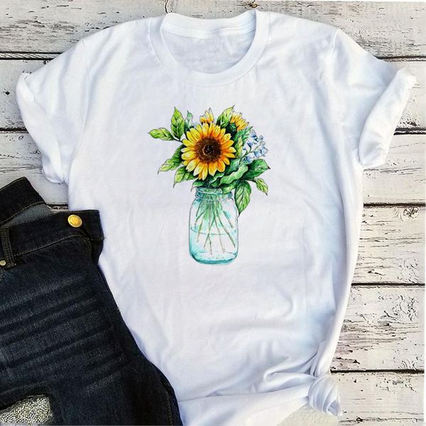 sunflower tshirt flower vase fashion clothing o-neck harajuku graphic tee kawaii vintage tees women xl women's t-shirt, White
sunflower tshirt flower vase fashion clothing o-neck harajuku graphic tee kawaii vintage tees women xl women's t-shirt, White