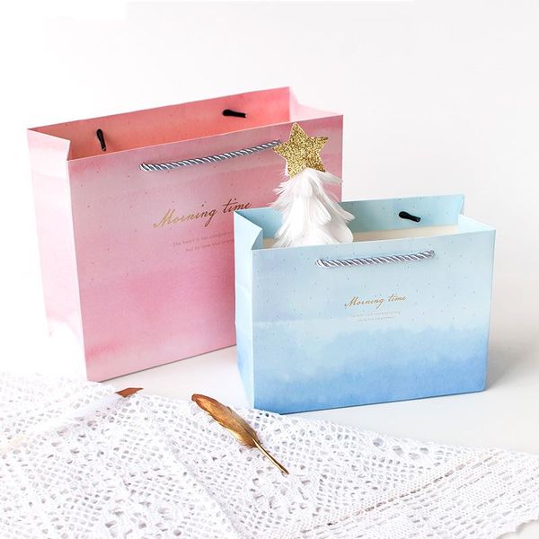 12pcs/lot fresh and simple tote bag christmas gift box paper holidays graduation baby showers shopping bags wrap
12pcs/lot fresh and simple tote bag christmas gift box paper holidays graduation baby showers shopping bags wrap