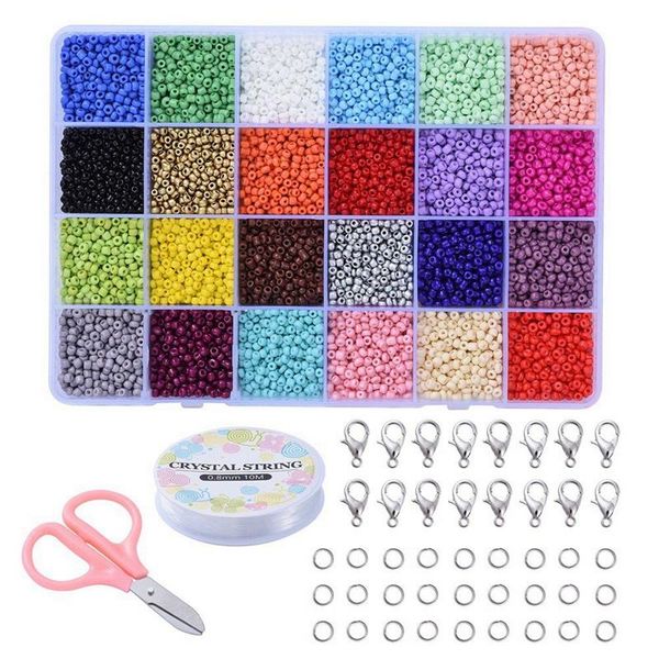 chopsticks seed beads for bracelets, 24 colors 3mm colored small glass bracelets jewelry making crafts 7920 pcs
chopsticks seed beads for bracelets, 24 colors 3mm colored small glass bracelets jewelry making crafts 7920 pcs