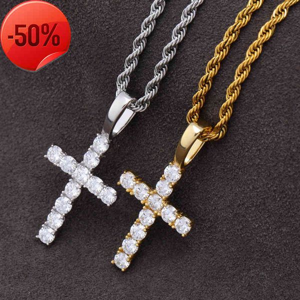 s925 silver micro inlaid mosangshi high end solid cross pendant trendsetter hip hop jesus necklace
s925 silver micro inlaid mosangshi high end solid cross pendant trendsetter hip hop jesus necklace