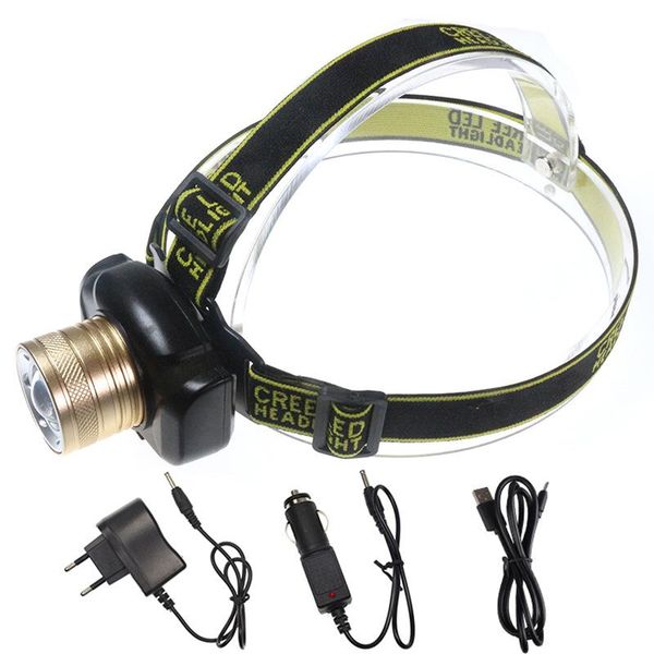 zoom led outdoor long-range fishing headlights headlamps