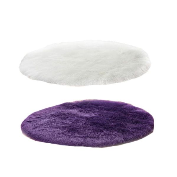 carpets 2pcs faux sheepskin wool carpet 30 x cm fluffy soft longhair decorative cushion chair sofa mat round - white & purple
carpets 2pcs faux sheepskin wool carpet 30 x cm fluffy soft longhair decorative cushion chair sofa mat round - white & purple