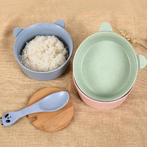super cute and creative cartoon panda bowl with spoon wheat straw eco-friendly kid training dinnerware set anti- plate bowls
super cute and creative cartoon panda bowl with spoon wheat straw eco-friendly kid training dinnerware set anti- plate bowls