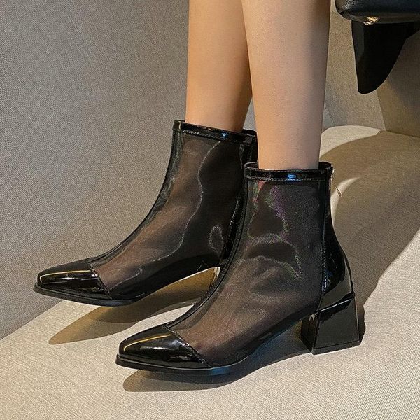 big size 34-45 women ankle boots summer hollow breathable mesh fashion zipper chunky heel short black beige
big size 34-45 women ankle boots summer hollow breathable mesh fashion zipper chunky heel short black beige