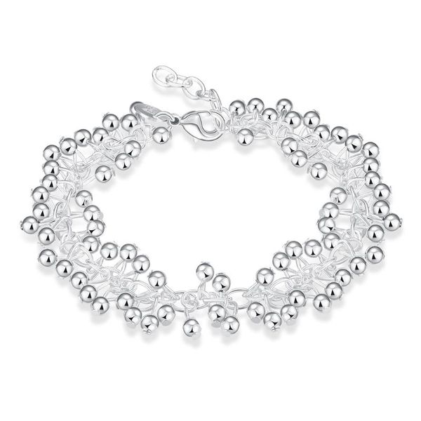 charm bracelets spherical silver chain bracelet 925 sterling romantic female lucky lobster buckle jewelry, Golden;silver
charm bracelets spherical silver chain bracelet 925 sterling romantic female lucky lobster buckle jewelry, Golden;silver