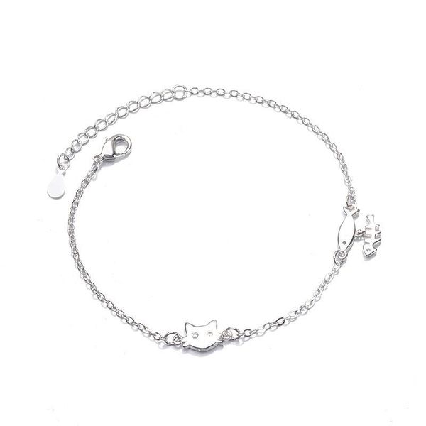 link, chain cat fish bracelet for women zircon crystal charm original simple trendy female holiday fashion jewelry gift boyulige, Black
link, chain cat fish bracelet for women zircon crystal charm original simple trendy female holiday fashion jewelry gift boyulige, Black