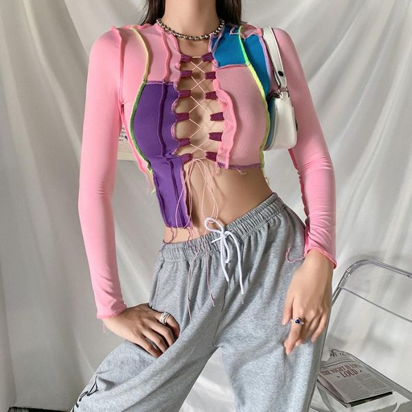 yiallen sweet bandage hollow out crop for women autumn winter t-shirts ribbed knitting casual club wear tee female women's t-shirt, White
yiallen sweet bandage hollow out crop for women autumn winter t-shirts ribbed knitting casual club wear tee female women's t-shirt, White