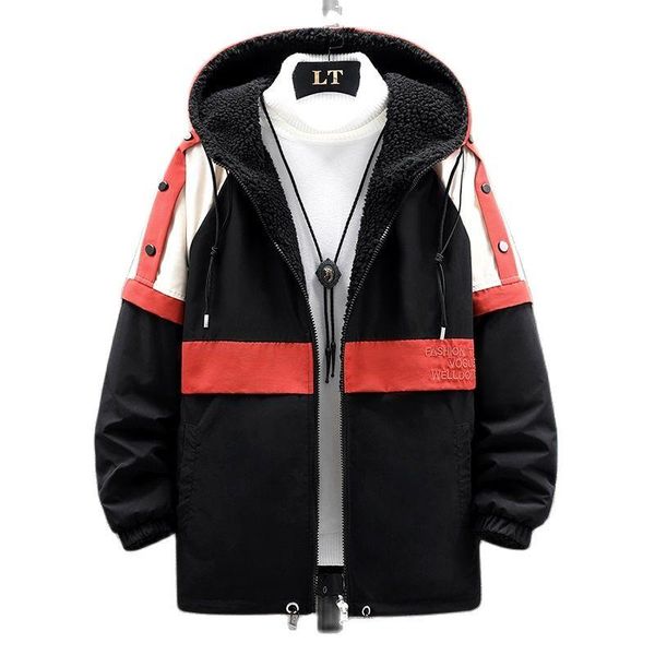 men's jackets reversible winter fleece men coats fashion long sleeve hooded pockets button outerwear streetwear plush overcoats, Black;brown
men's jackets reversible winter fleece men coats fashion long sleeve hooded pockets button outerwear streetwear plush overcoats, Black;brown