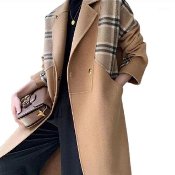 women's wool & blends cashmere jacket autumn winter real fur coat women clothes 2021 double-faced coats windbreaker jaqueta feminina, Black
women's wool & blends cashmere jacket autumn winter real fur coat women clothes 2021 double-faced coats windbreaker jaqueta feminina, Black