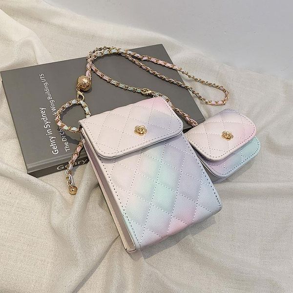 cross body chain rhombus mini two-in-one shoulder bag 2021 summer fashion women's designer gradient color messenger mobile phone
cross body chain rhombus mini two-in-one shoulder bag 2021 summer fashion women's designer gradient color messenger mobile phone