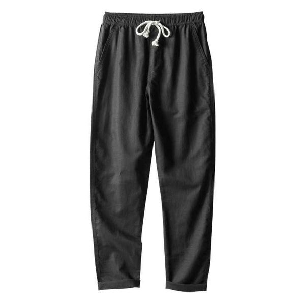 linen pants men casual solid color elastic waist straight loose trousers summer breathable drawstring male clothing 210601, Black
linen pants men casual solid color elastic waist straight loose trousers summer breathable drawstring male clothing 210601, Black