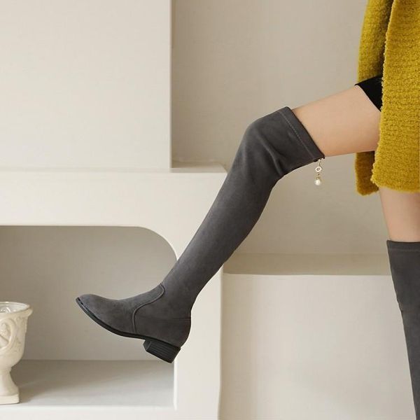 boots 2021 autumn winter net red elastic women's thick heels are thin over the knee flat bottomed large, Black
boots 2021 autumn winter net red elastic women's thick heels are thin over the knee flat bottomed large, Black