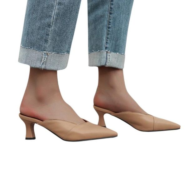 slippers sagace women summer mules high heels ladies pointed toe strange style female outside shoes for girls, Black
slippers sagace women summer mules high heels ladies pointed toe strange style female outside shoes for girls, Black