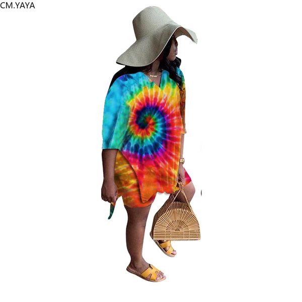 tie dye bla hole print women two pieces sets summer trasuits v-ne tee + shorts leggings suit sporty fitness outfits 2pcsby air, White
tie dye bla hole print women two pieces sets summer trasuits v-ne tee + shorts leggings suit sporty fitness outfits 2pcsby air, White