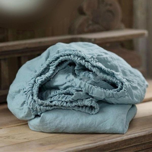 sheets & sets 3pcs 100% pure linen fitted bed sheet set green elastic fit home el fix matress cover 30cm deep coverlet textiles
sheets & sets 3pcs 100% pure linen fitted bed sheet set green elastic fit home el fix matress cover 30cm deep coverlet textiles