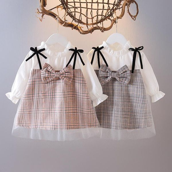 girl's dresses 0-3years baby girl tulle plaid dress big bow spring and autumn long sleeve white kids toddler princess ly arrived, Red;yellow
girl's dresses 0-3years baby girl tulle plaid dress big bow spring and autumn long sleeve white kids toddler princess ly arrived, Red;yellow