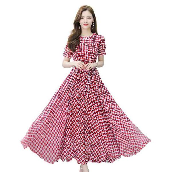 fashionable women dress printed chiffon long skirt big swing women dresses summer 210520, Black;gray
fashionable women dress printed chiffon long skirt big swing women dresses summer 210520, Black;gray