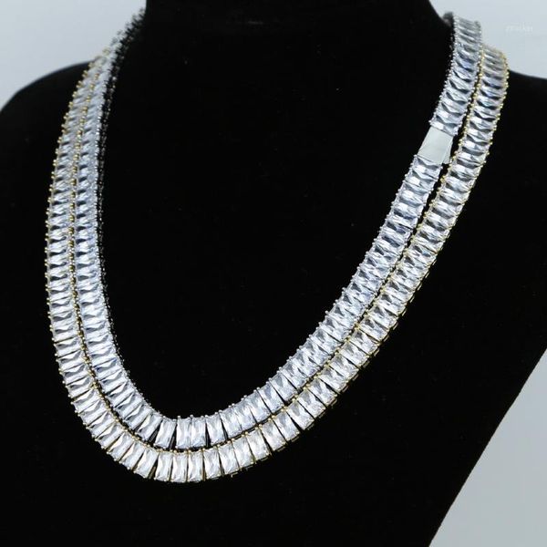 trendy tennis lab diamond cz necklace white gold filled party wedding chain for women men cuban choker hiphop jewelry chains1, Silver
trendy tennis lab diamond cz necklace white gold filled party wedding chain for women men cuban choker hiphop jewelry chains1, Silver