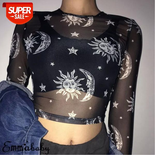 brand new women harajuku mesh long sleeve see through t shirt sun moon star print t-shirt femininas party clubwear #fn98, White
brand new women harajuku mesh long sleeve see through t shirt sun moon star print t-shirt femininas party clubwear #fn98, White