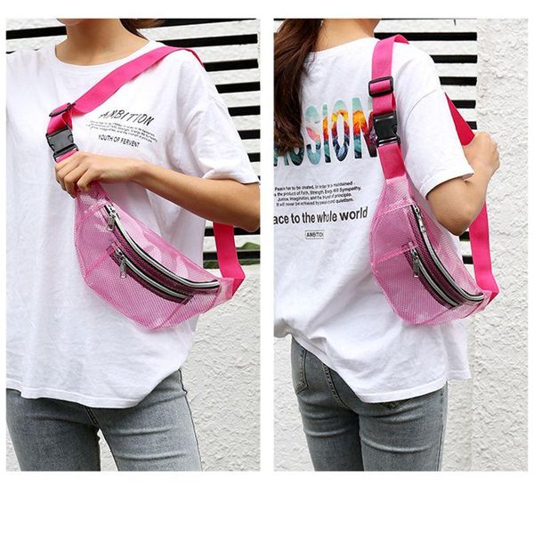 women travel waist fanny pack transparent belt bag pouch clear grid pvc wallet hip bum chest bags
women travel waist fanny pack transparent belt bag pouch clear grid pvc wallet hip bum chest bags