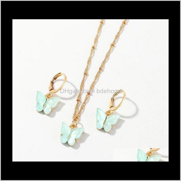 & sets drop delivery 2021 butterfly pendant necklaces and earrings set for women girls pink gold necklace elegant choker fashion sweet jewel, Silver
& sets drop delivery 2021 butterfly pendant necklaces and earrings set for women girls pink gold necklace elegant choker fashion sweet jewel, Silver
