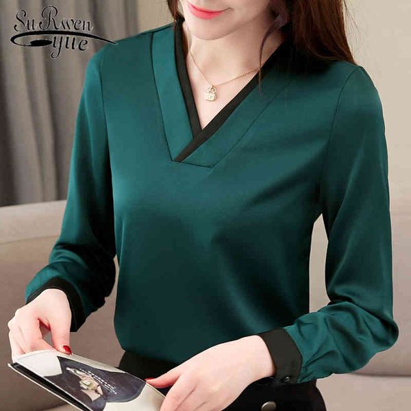 womens and blouses spring solid chiffon shirt long sleeve shirts v collar office 1755 50 210508, White
womens and blouses spring solid chiffon shirt long sleeve shirts v collar office 1755 50 210508, White