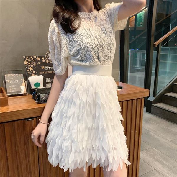 skirts 2021 summer arrival korean style fairy mini skirt loose high waist tassels layer white ladies, Black
skirts 2021 summer arrival korean style fairy mini skirt loose high waist tassels layer white ladies, Black