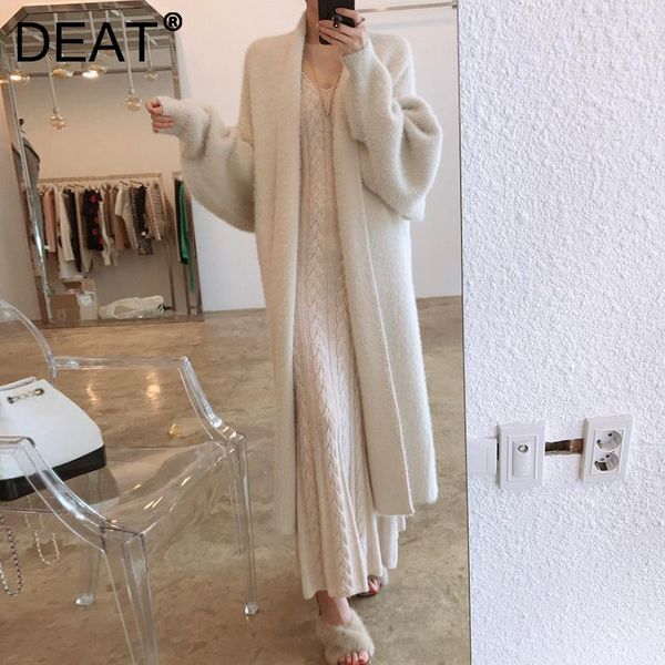 women's trench coats woman windbreaker knitted cardigan super long beige scarf collar loose casual style elegant coat 2022 autumn 15ak6, Tan;black
women's trench coats woman windbreaker knitted cardigan super long beige scarf collar loose casual style elegant coat 2022 autumn 15ak6, Tan;black
