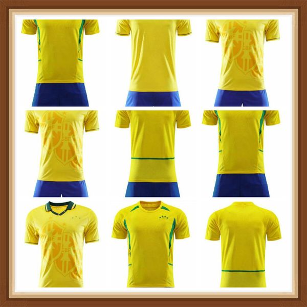 man kids kit 1994 2002 brasil soccer jerseys retro shirts carlos romario ronaldo ronaldinho camisa de futebol brazils rivaldo adriano, Black;yellow
man kids kit 1994 2002 brasil soccer jerseys retro shirts carlos romario ronaldo ronaldinho camisa de futebol brazils rivaldo adriano, Black;yellow