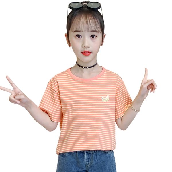 child summer t-shirts striped t-shirt girl embroidery kids casual style children's clothes 6 8 10 12 14 210527, Blue
child summer t-shirts striped t-shirt girl embroidery kids casual style children's clothes 6 8 10 12 14 210527, Blue