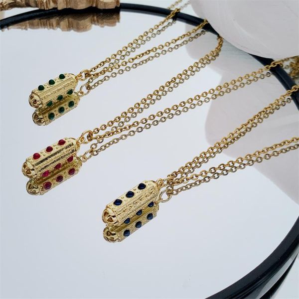 pendant necklaces vintage colored zircon necklace gold metal chain women's jewelry accessories, Silver
pendant necklaces vintage colored zircon necklace gold metal chain women's jewelry accessories, Silver