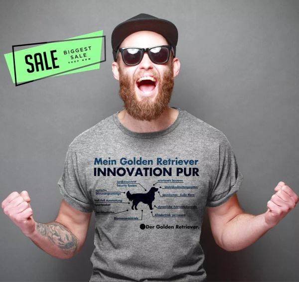 SALE Golden Retriever innovation Parts Dog Motif Dog Shirt Unisex T-Shirt, Mainly pictures
SALE Golden Retriever innovation Parts Dog Motif Dog Shirt Unisex T-Shirt, Mainly pictures