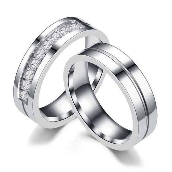 wedding rings ring cubic zirconia silver color stainless steel couple set valentine's day gift 2021, Slivery;golden
wedding rings ring cubic zirconia silver color stainless steel couple set valentine's day gift 2021, Slivery;golden
