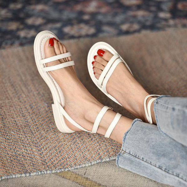 sandals shallow mouth low woman leather low-heeled fabric slides pu rubber hoof heels lo, Black
sandals shallow mouth low woman leather low-heeled fabric slides pu rubber hoof heels lo, Black