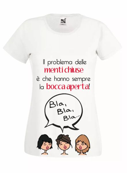 written shirt funny minds closed and open mouth t-shirt ladies 100% cotton, White;black
written shirt funny minds closed and open mouth t-shirt ladies 100% cotton, White;black
