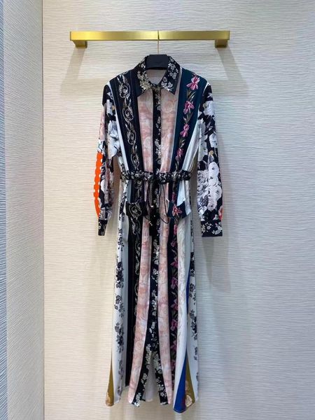 casual dresses 2021 spring runway dress women turn down collar belt vintage flowers print long sleeve, Black;gray
casual dresses 2021 spring runway dress women turn down collar belt vintage flowers print long sleeve, Black;gray