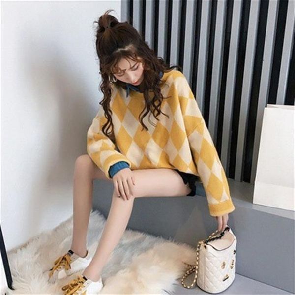 argyle preppy style o neck womens sweater long sleeve knit pullover autumn winter woman sweaters korean fashion knitted, White;black
argyle preppy style o neck womens sweater long sleeve knit pullover autumn winter woman sweaters korean fashion knitted, White;black
