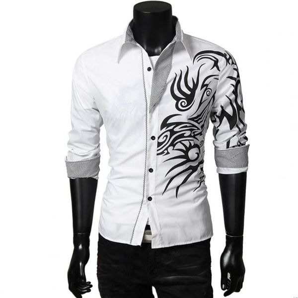 men's casual shirts single-breasted chinese style shirt turn-down collar long sleeve men autumn for daily wear, White;black
men's casual shirts single-breasted chinese style shirt turn-down collar long sleeve men autumn for daily wear, White;black