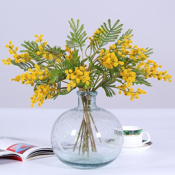 decorative flowers & wreaths 6pcs artificial albizia flocking acacia bean flower bunch wedding home living room office decoration fake green
decorative flowers & wreaths 6pcs artificial albizia flocking acacia bean flower bunch wedding home living room office decoration fake green