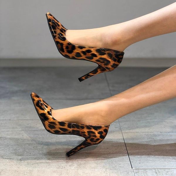 dress shoes 2021 women's fashionable and elegant commuter all-match leopard print pu classic pointed shallow mouth high heels, Black
dress shoes 2021 women's fashionable and elegant commuter all-match leopard print pu classic pointed shallow mouth high heels, Black