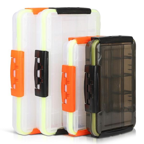lure case plastic bait jig storage box high strength fishing tackle accessory boxes adjustable accessories