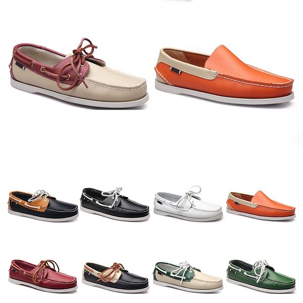 womens sneakers sailing shoe mens casual leather shoes black white green orange brown outdoor trainers size 38-45 137
womens sneakers sailing shoe mens casual leather shoes black white green orange brown outdoor trainers size 38-45 137